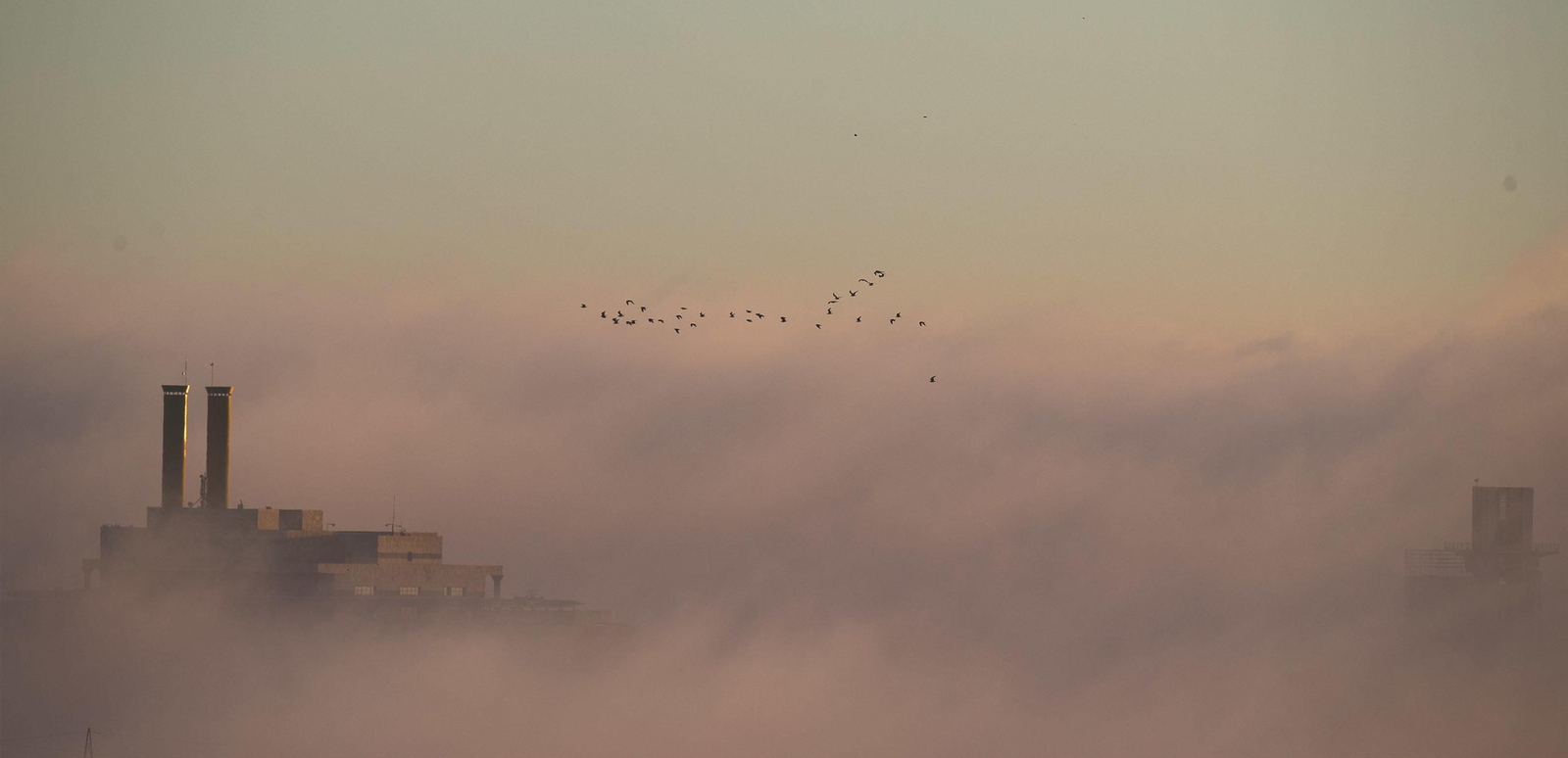 La niebla cubre Sevilla
