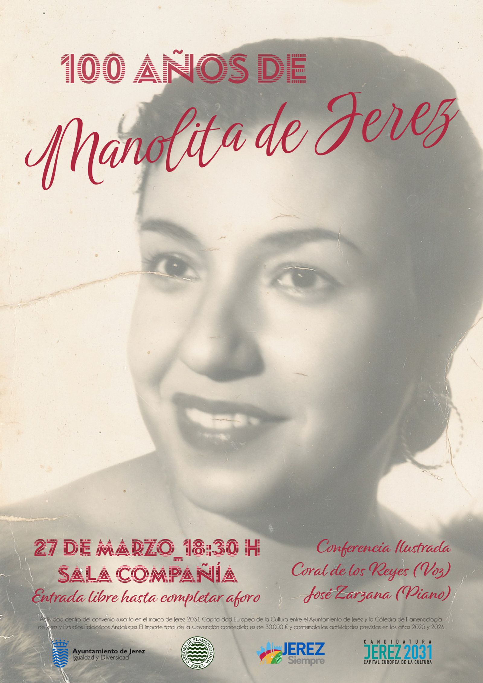 Cartel anunciador de la actividad.