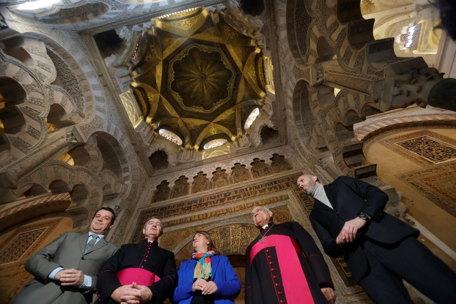 Las fotografías del inicio de las obras de restauración de la Maqsura de la Mezquita-Catedral de Córdoba
