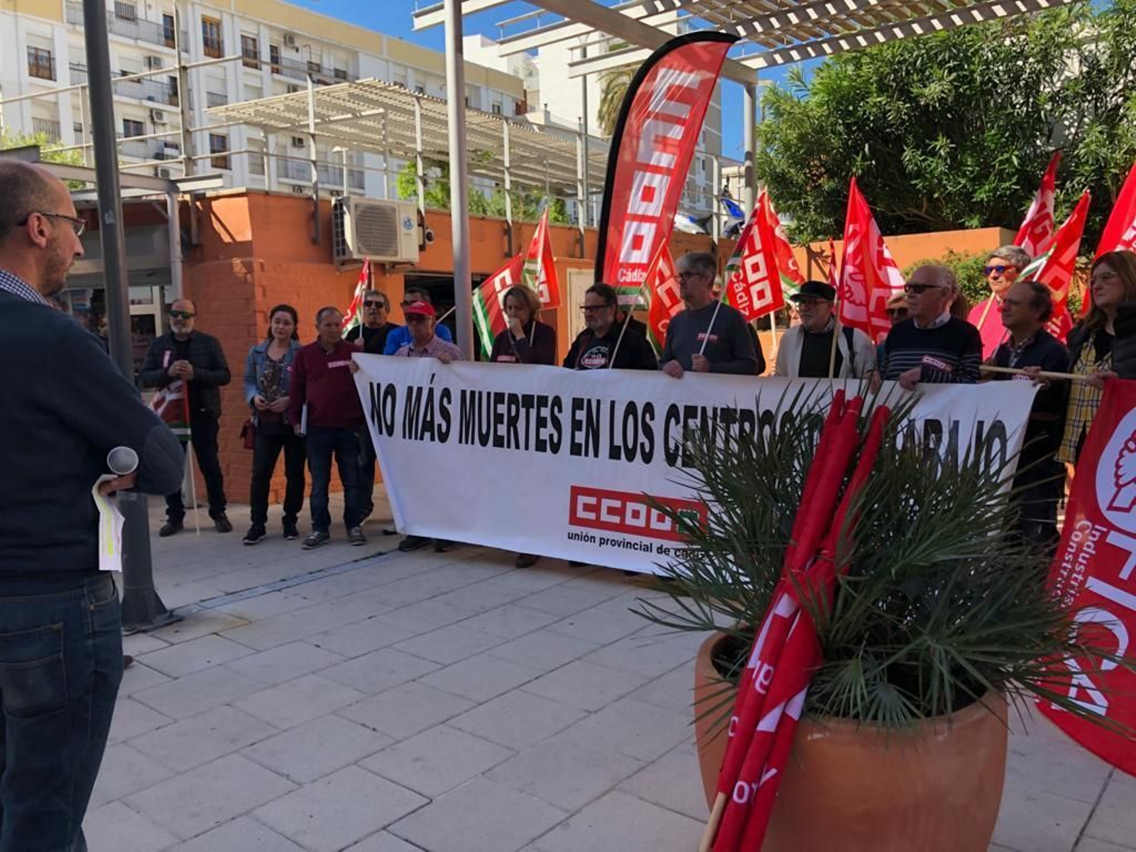 Una protesta de CCOO. Una protesta de CCOO.