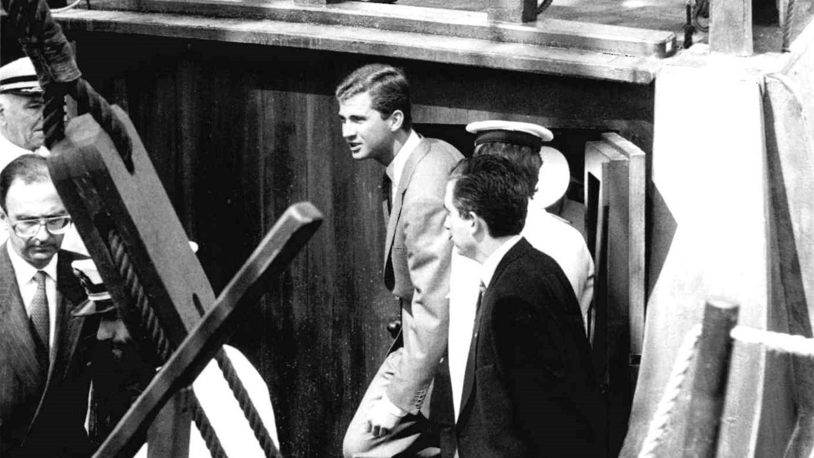 En la réplica de una carabela en 1991