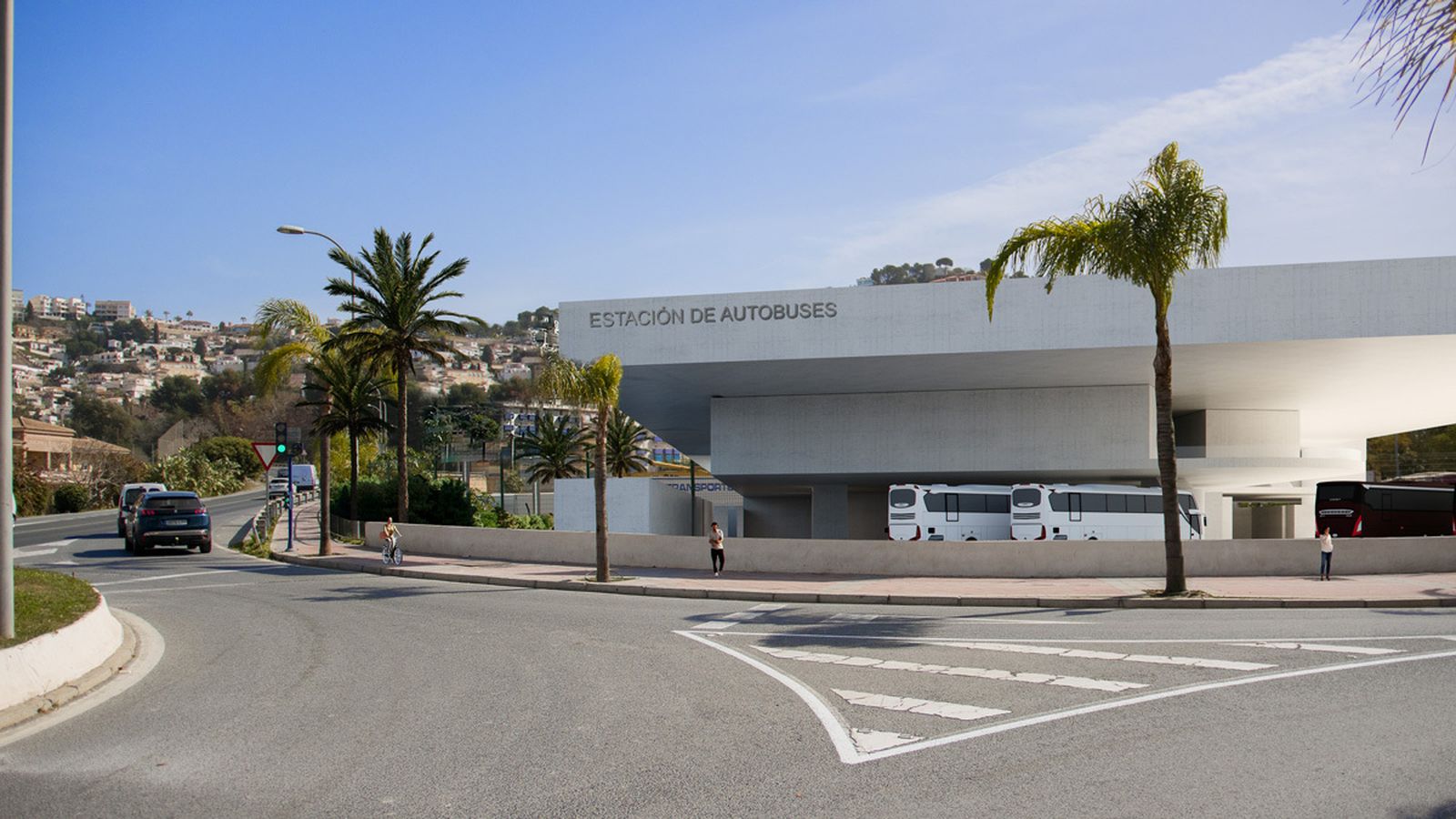 Recreación de la nueva estación de autobuses
