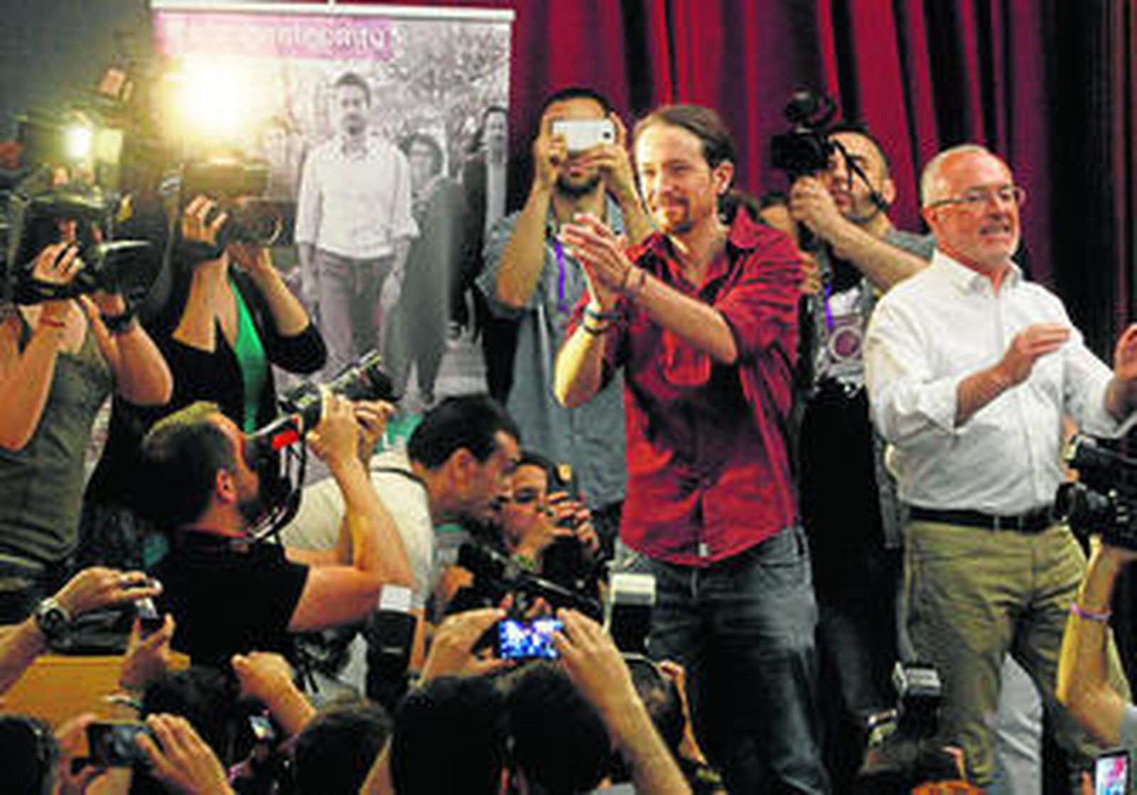 Pablo Iglesias, ayer en la Facultad de Geografía e Historia de la Universidad de Valencia.