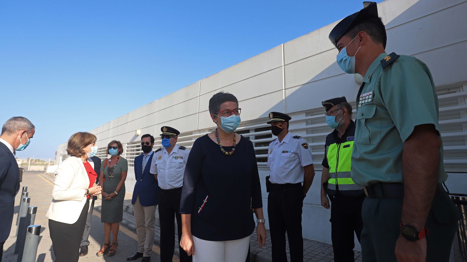 Visita de Arancha González Laya a La Línea y la Verja de Gibraltar
