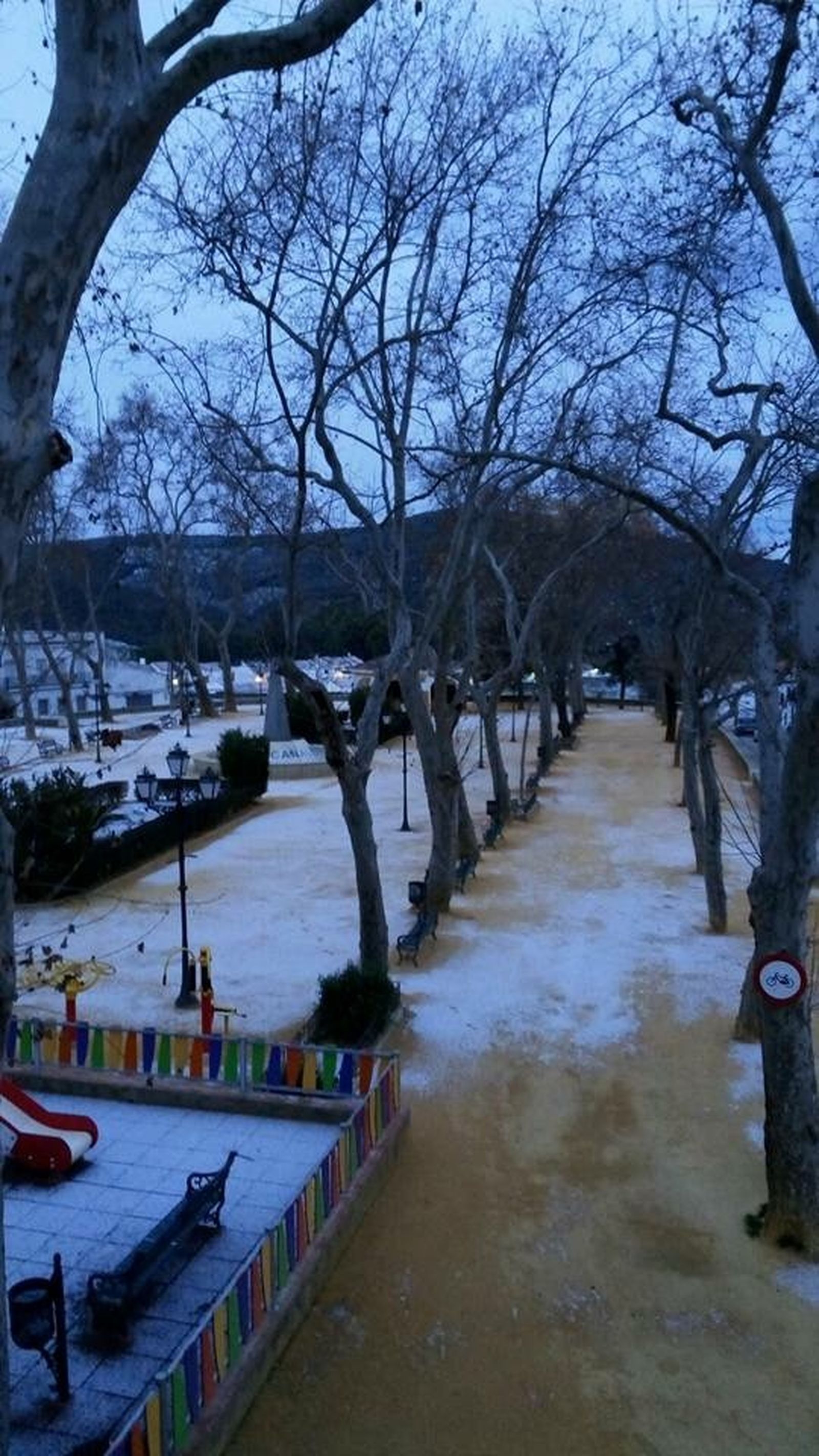 Nieva en las sierras de Sevilla