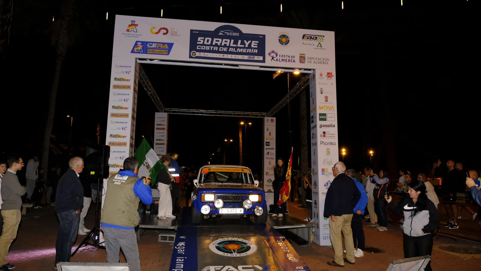 La salida de la 50 edición del Rallye Costa de Almería, en imágenes