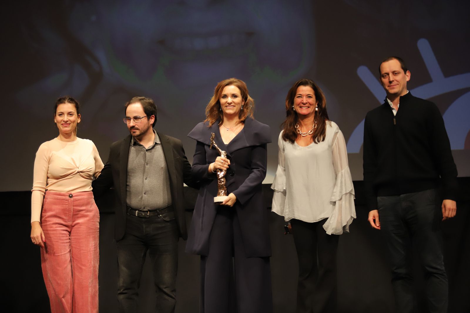 Imágenes de la entrega del premio Luz a  Marta Velasco en el Festival de Cine Iberoamericano de Huelva