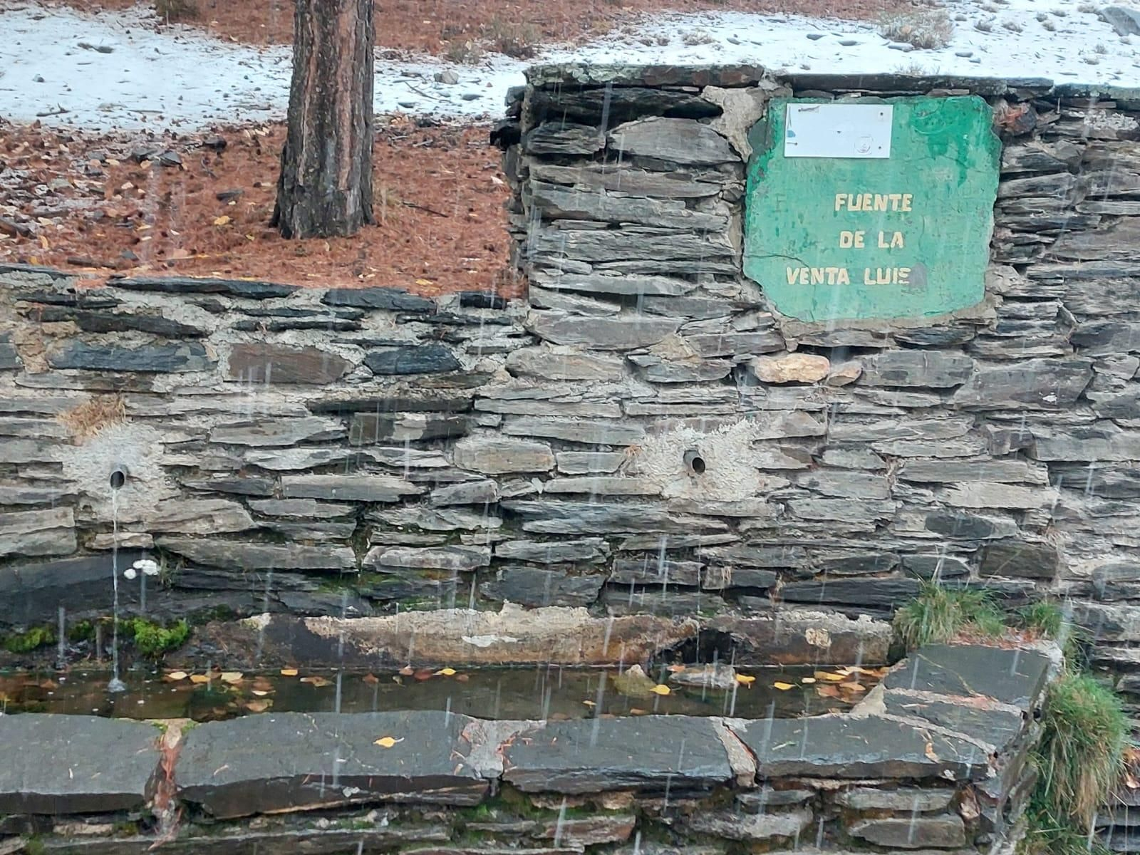 Nevando en el merendero de la Venta Luisa, en Bacares