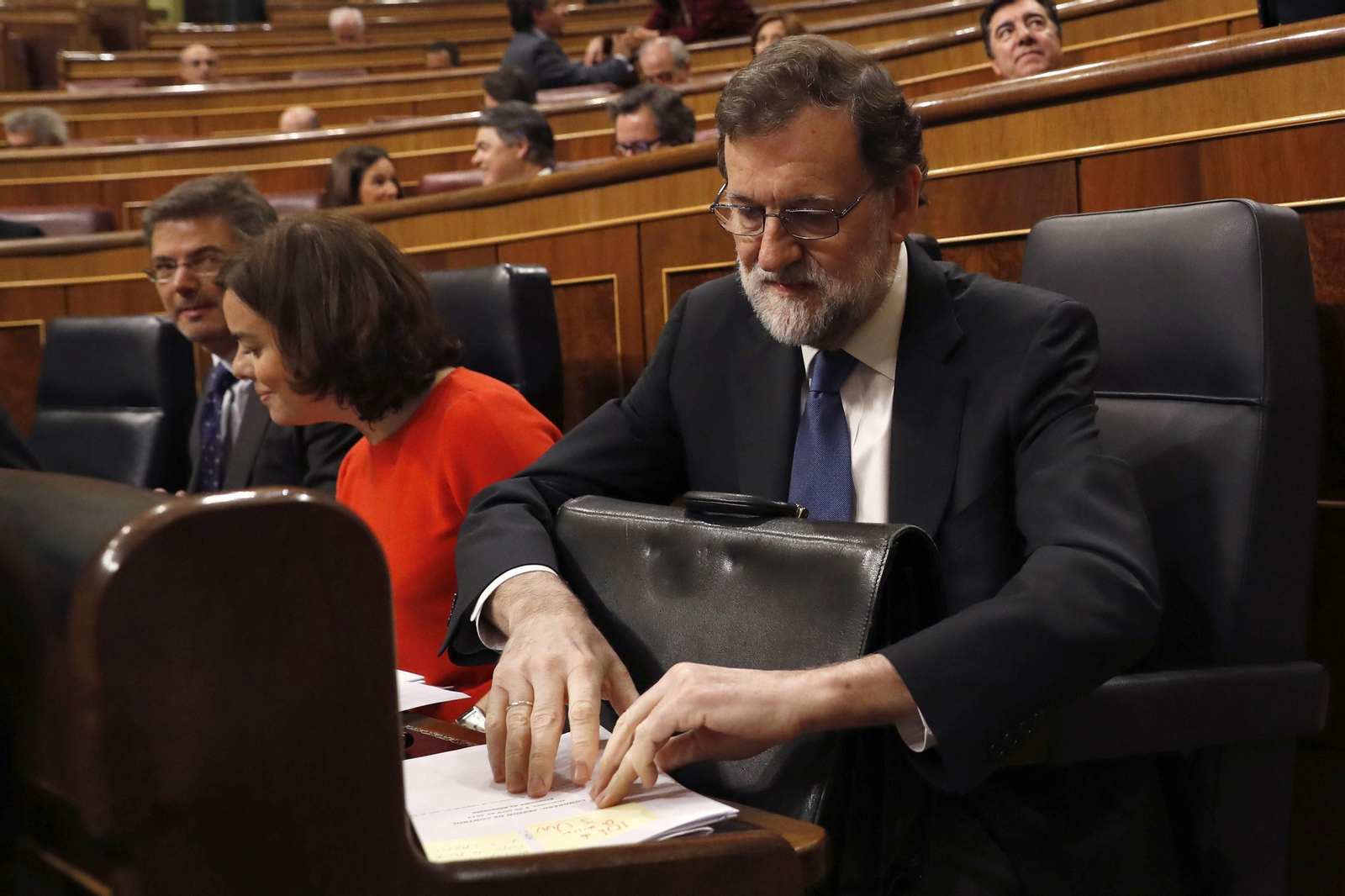Rajoy, en su escaño.