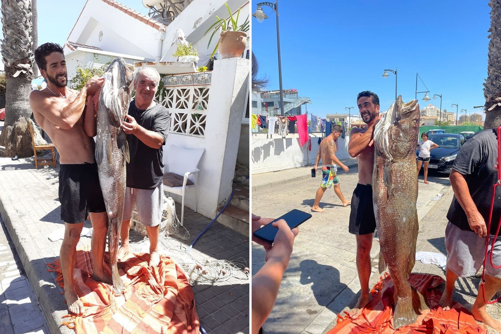 Pescan una corvina de 40 kg en La Antilla