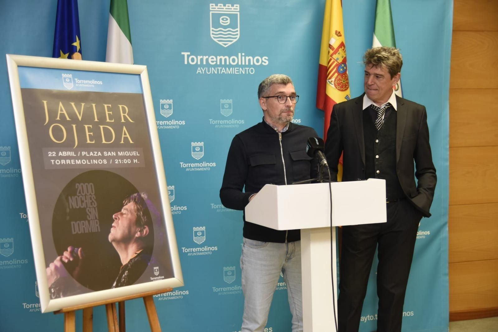 Javier Ojeda en la presentación del concierto ‘2000 noches sin dormir’