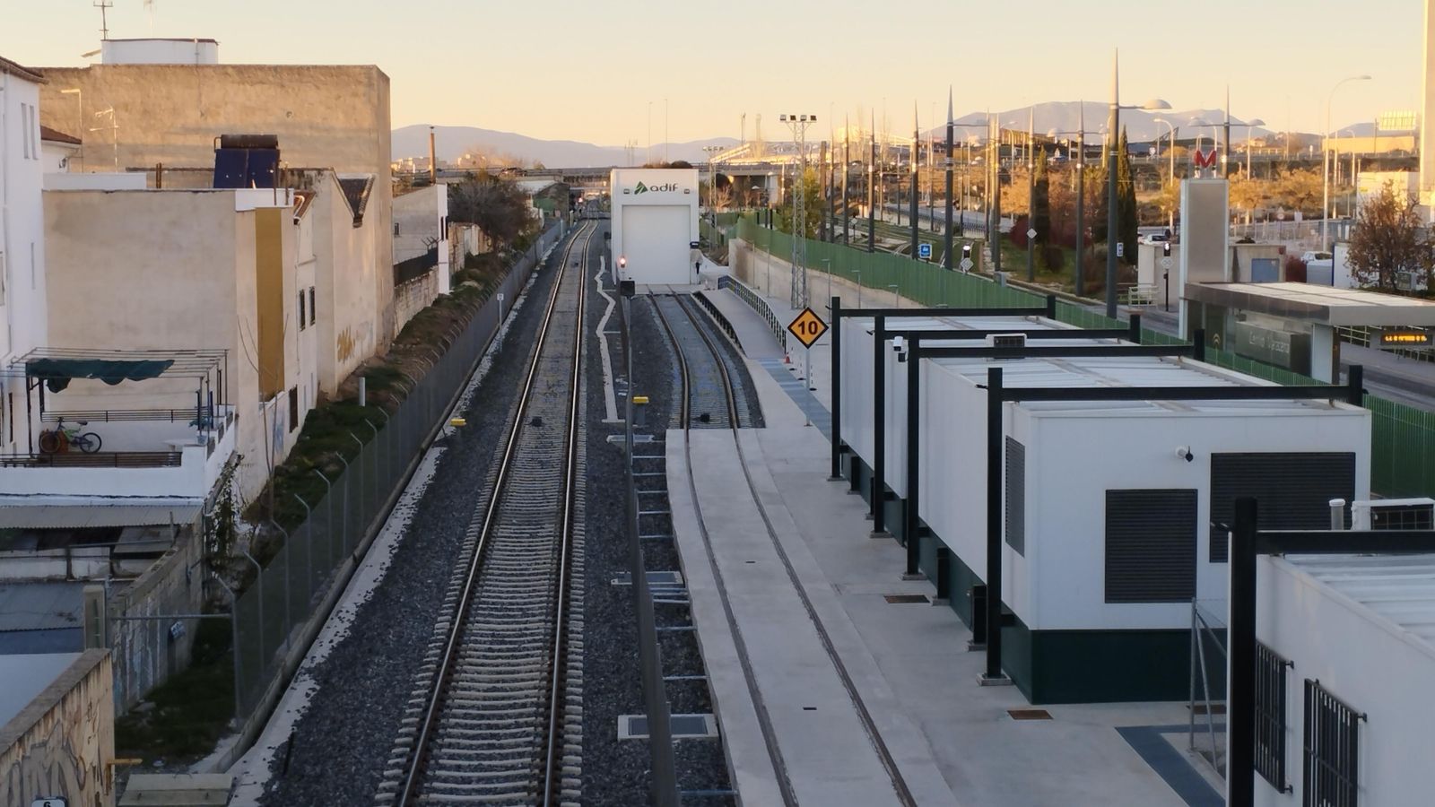 Cambiador de ancho de trenes en Granada. Cambiador de ancho de trenes en Granada.