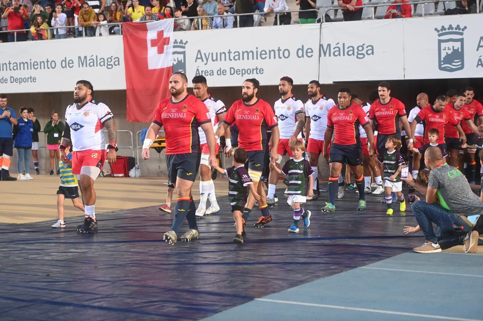 Las fotos del España-Tonga de rugby en Málaga
