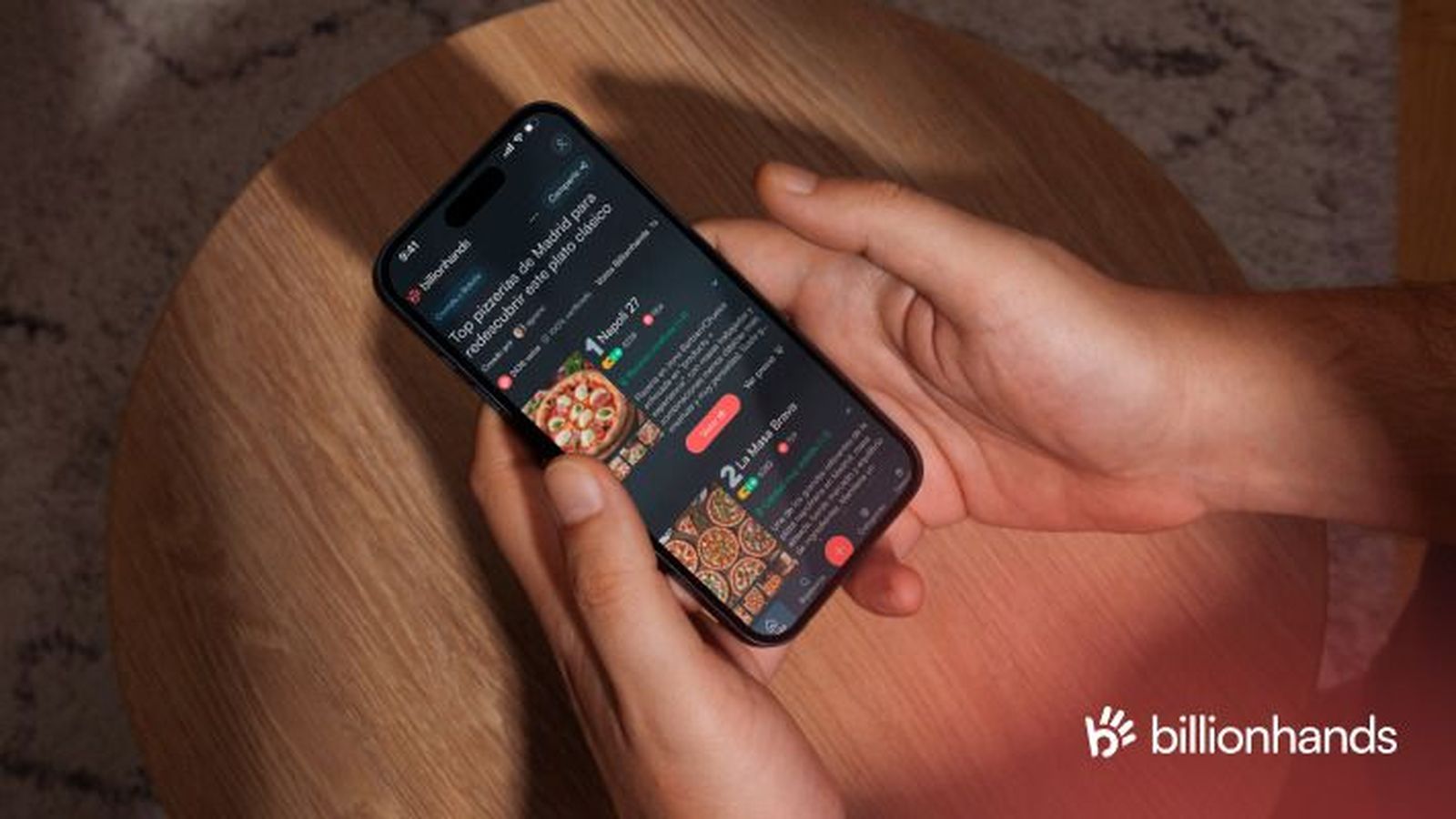 Rankings y publicidad integrada convergen en Billionhands