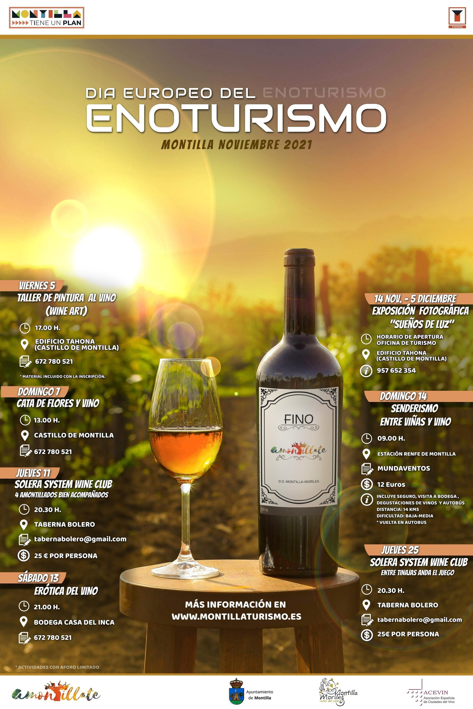 Cartel de actividades.