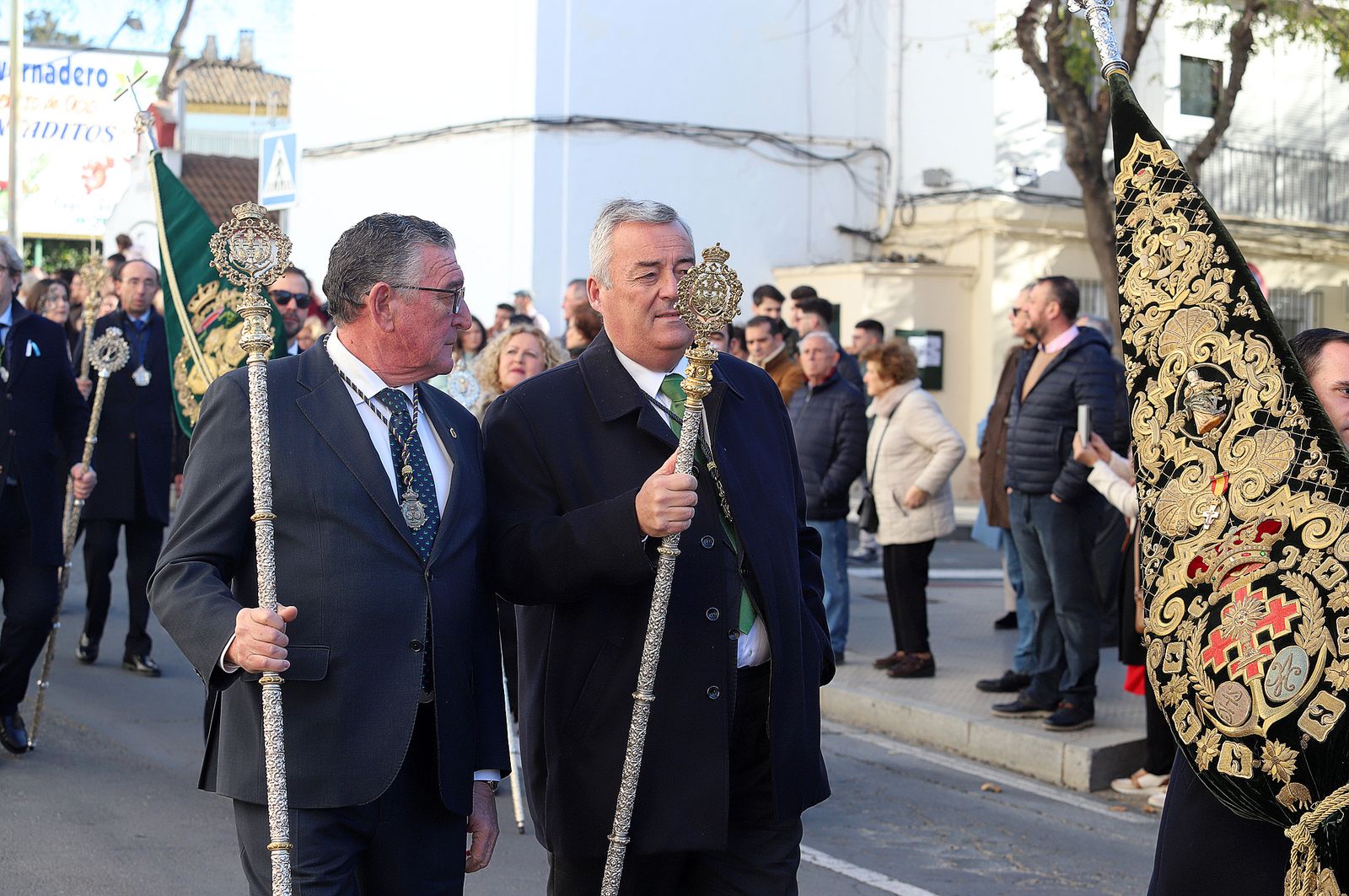 Imágenes del ambiente en la procesión de San Sebastián