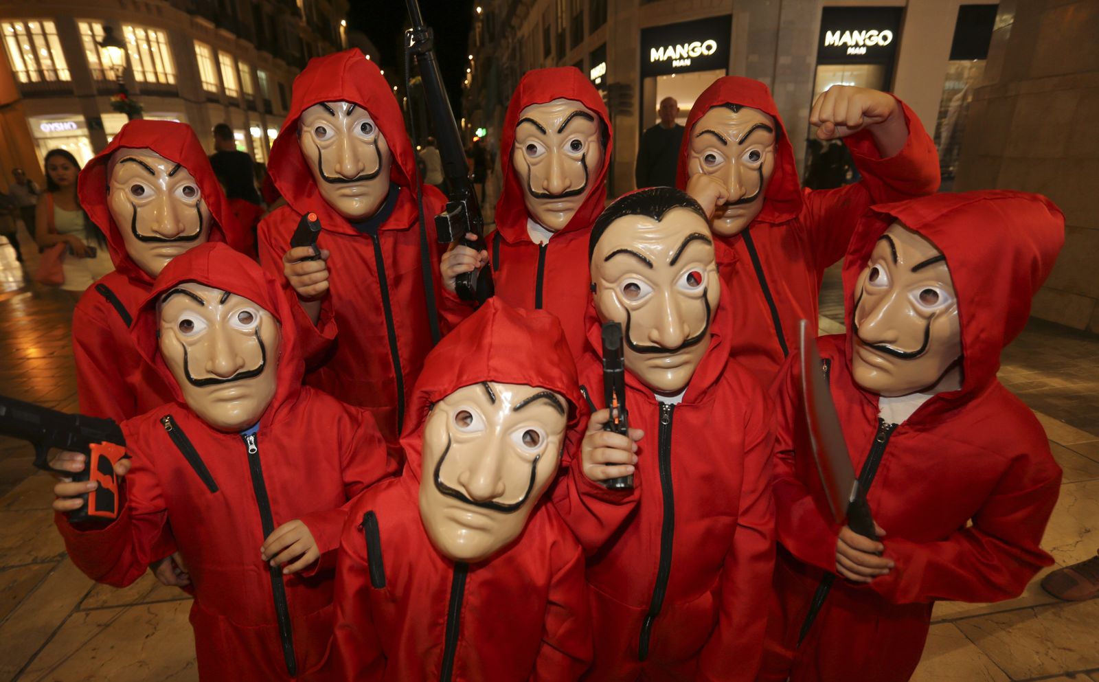 Las fotos de la noche de Halloween en Málaga