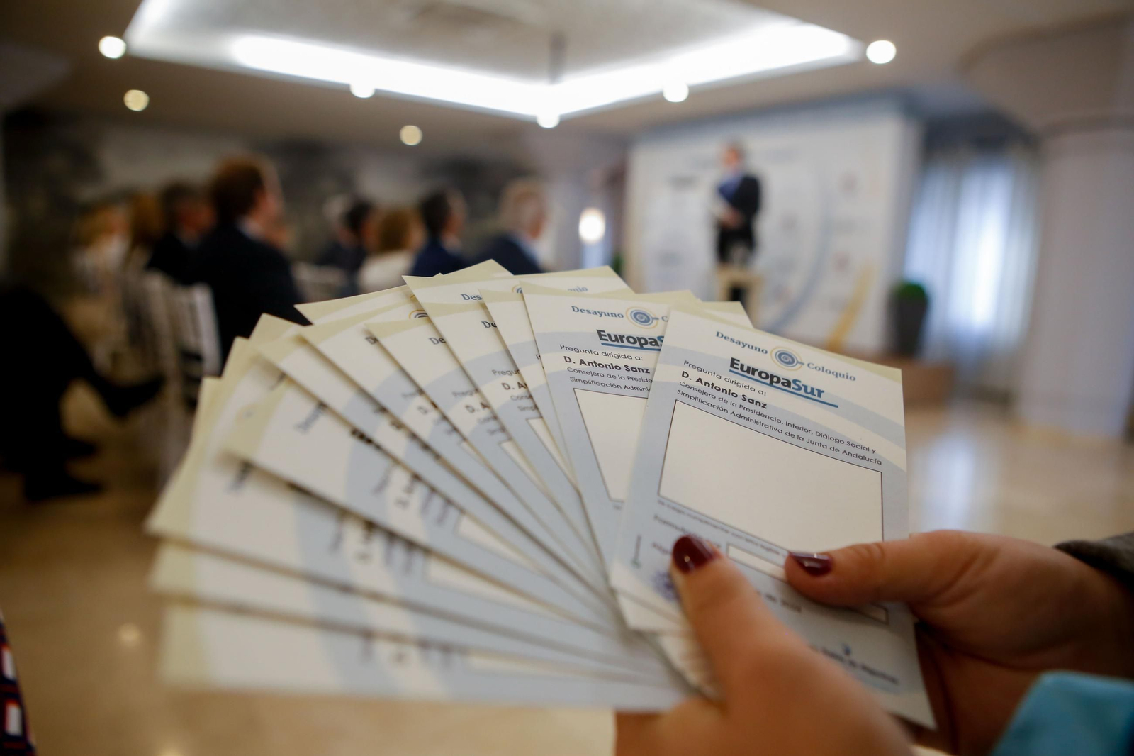 Las fotos del desayuno coloquio de Europa Sur y el Propeller Club de Algeciras con Antonio Sanz