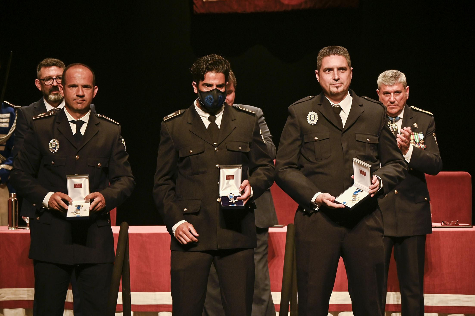 Imágenes del acto del Día de la Policía Local de Huelva