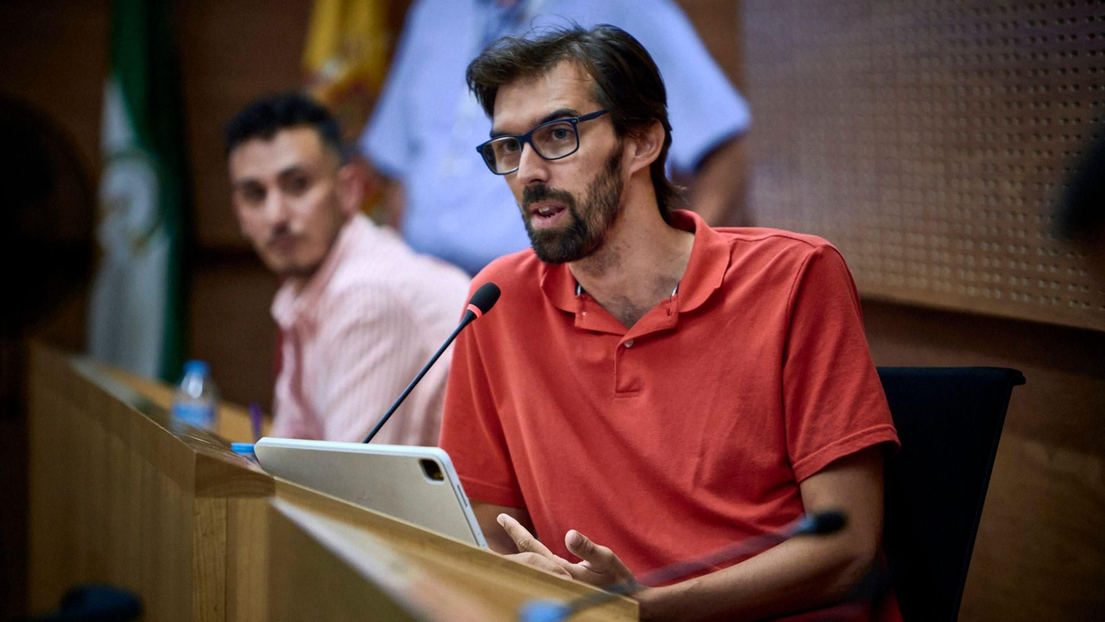 El portavoz de Izquierda Unida, José Luis Bueno.