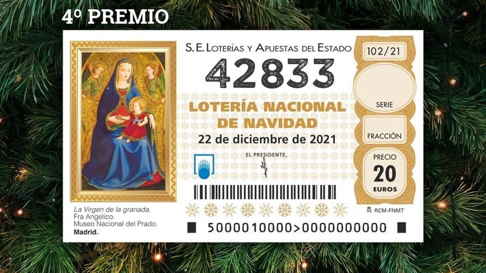 Cuarto premio vendido en Benalúa de las Villas.