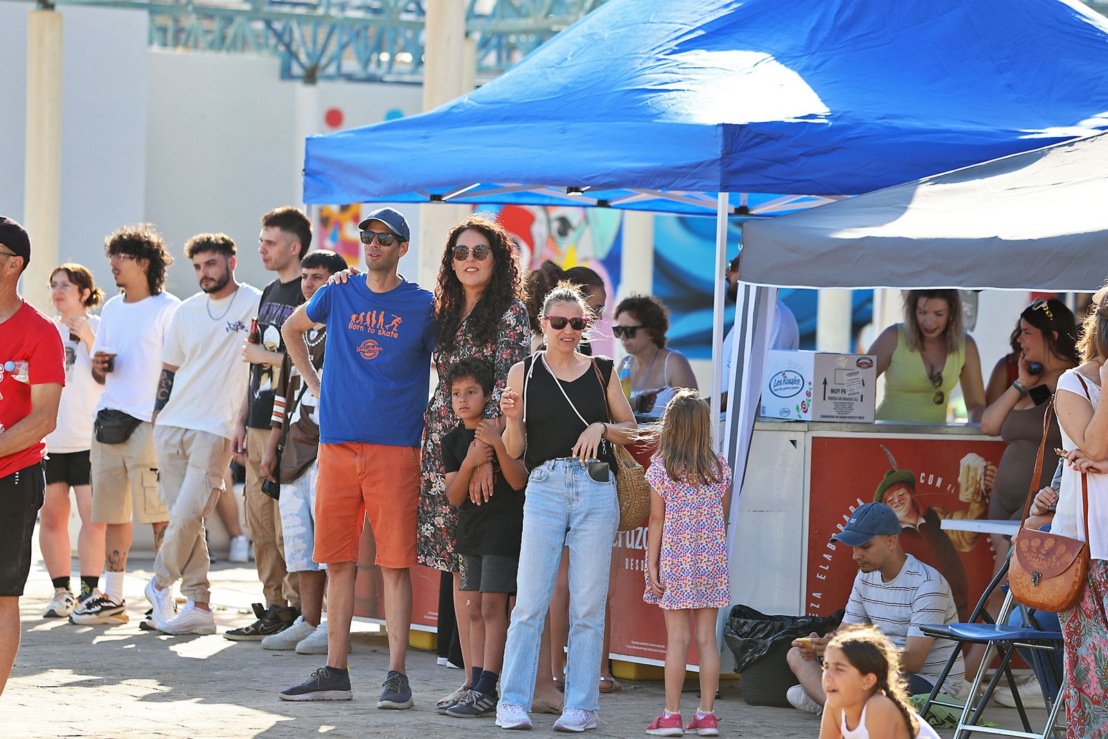 Imágenes de la muestra de arte urbano en la Plaza del Titan de Huelva