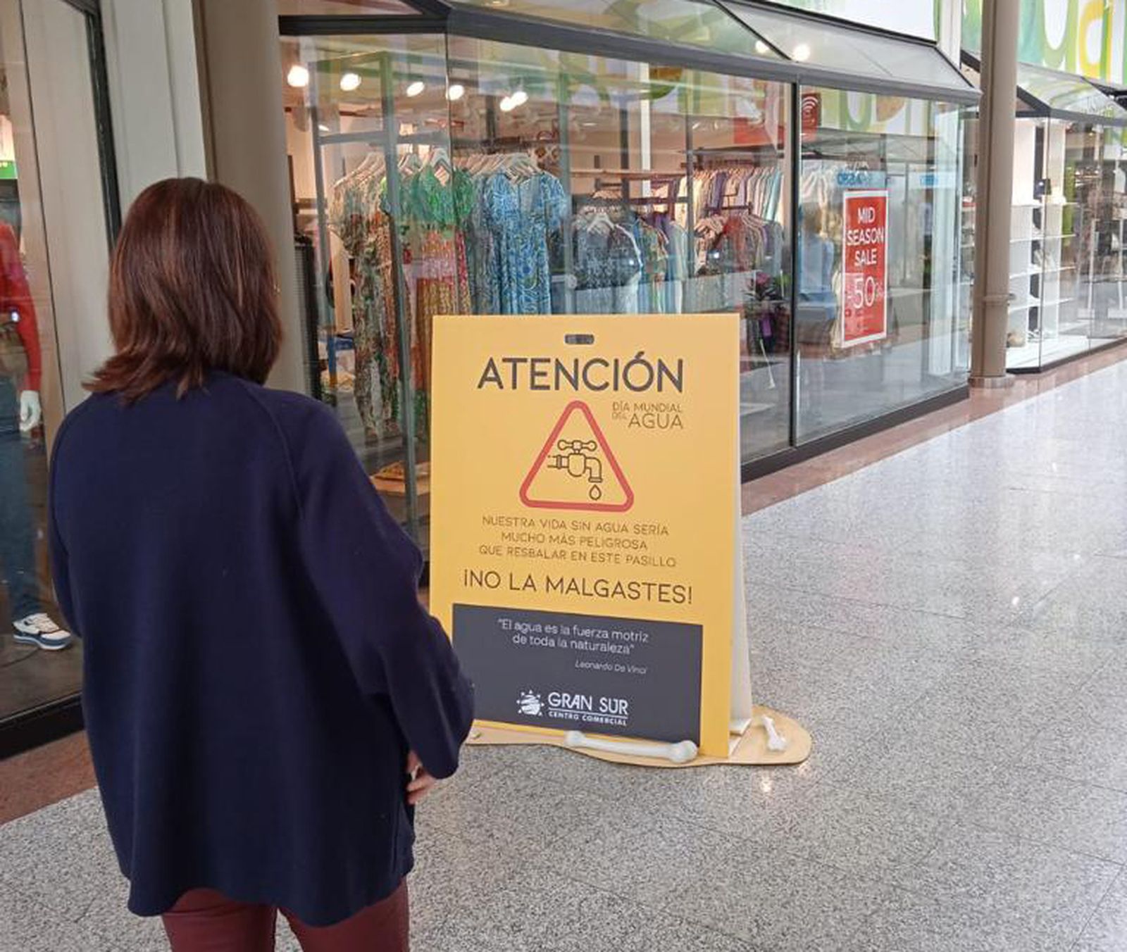 Instalación por el Día Mundial del Agua en Gran Sur.