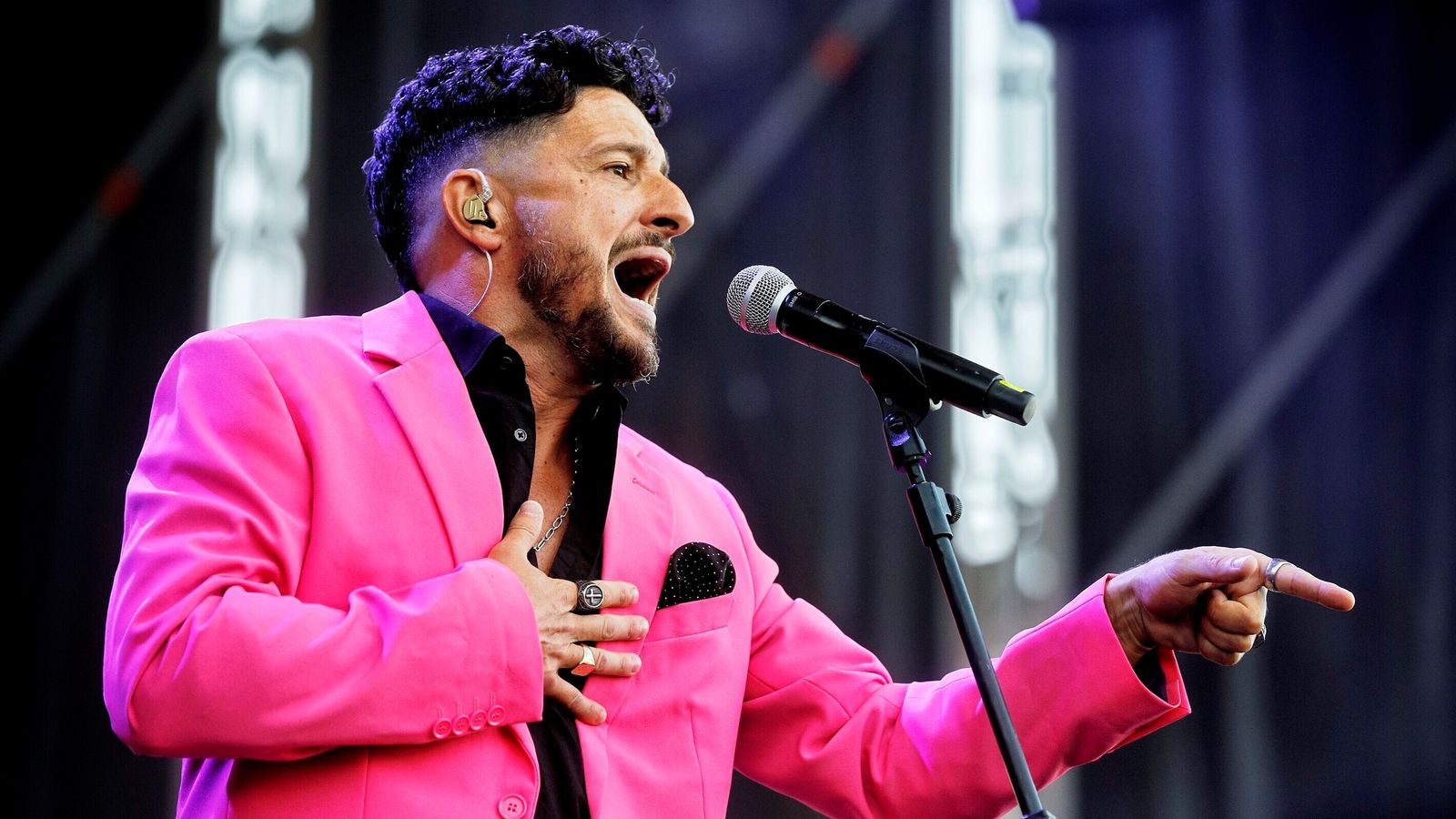 David Palomar durante su actuación en Nosinmúsica