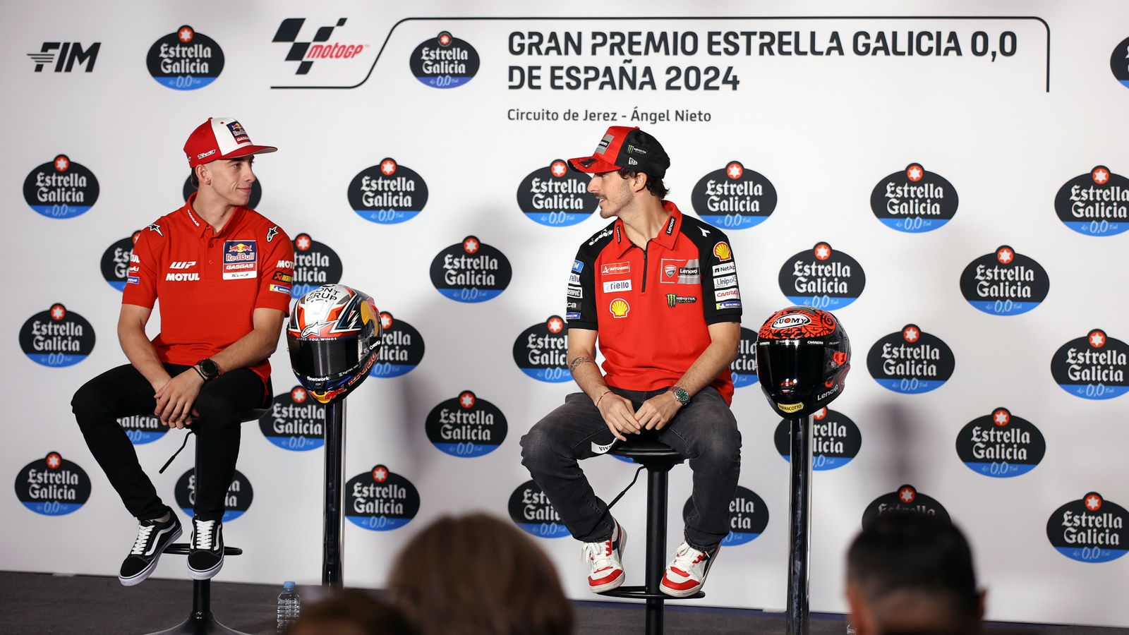 Rueda de prensa de los pilotos de MotoGP en el Circuito de Jerez