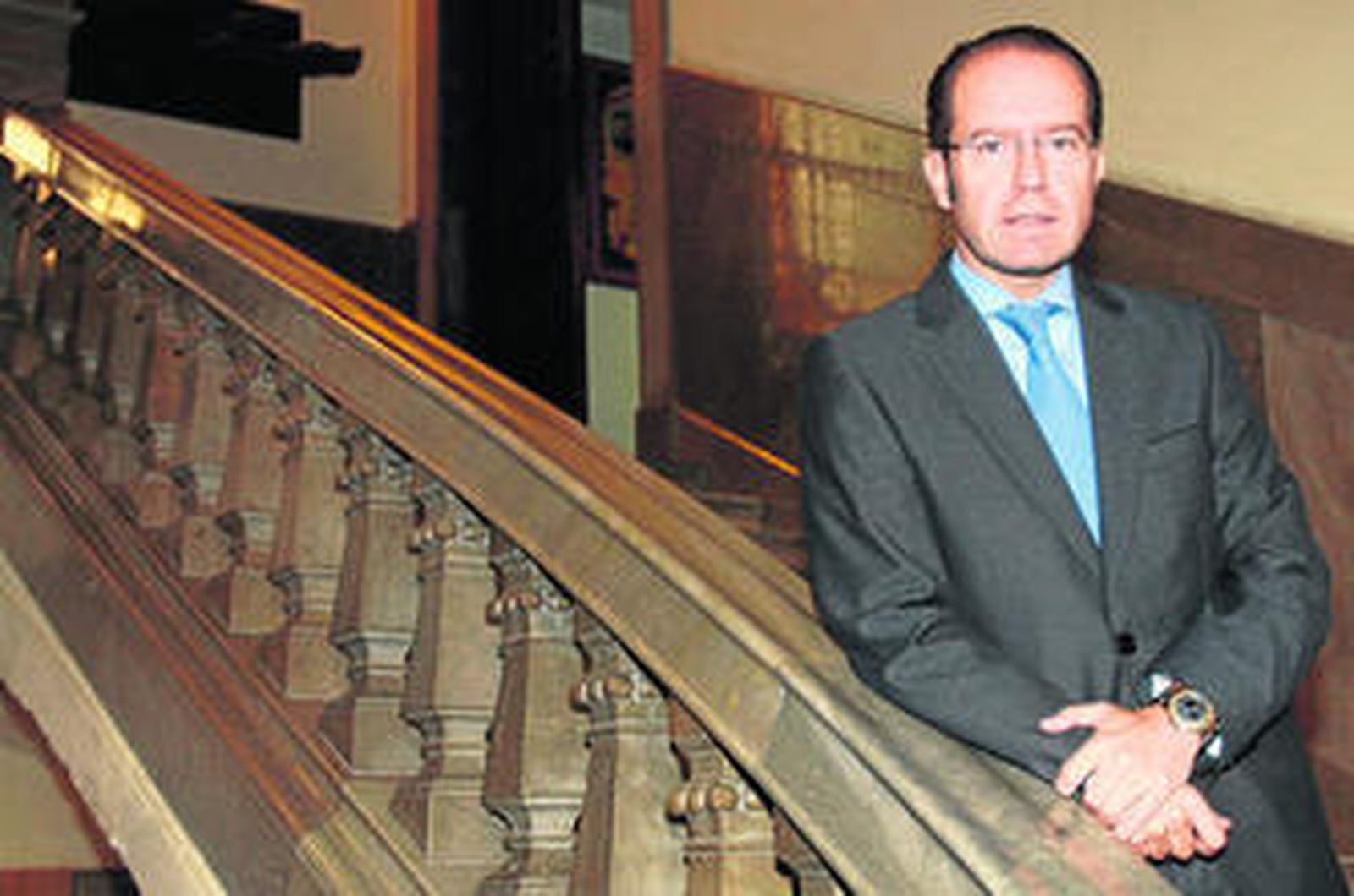 El concejal de Economía, Francisco Ledesma, en el Ayuntamiento, donde se desarrolla la entrevista.