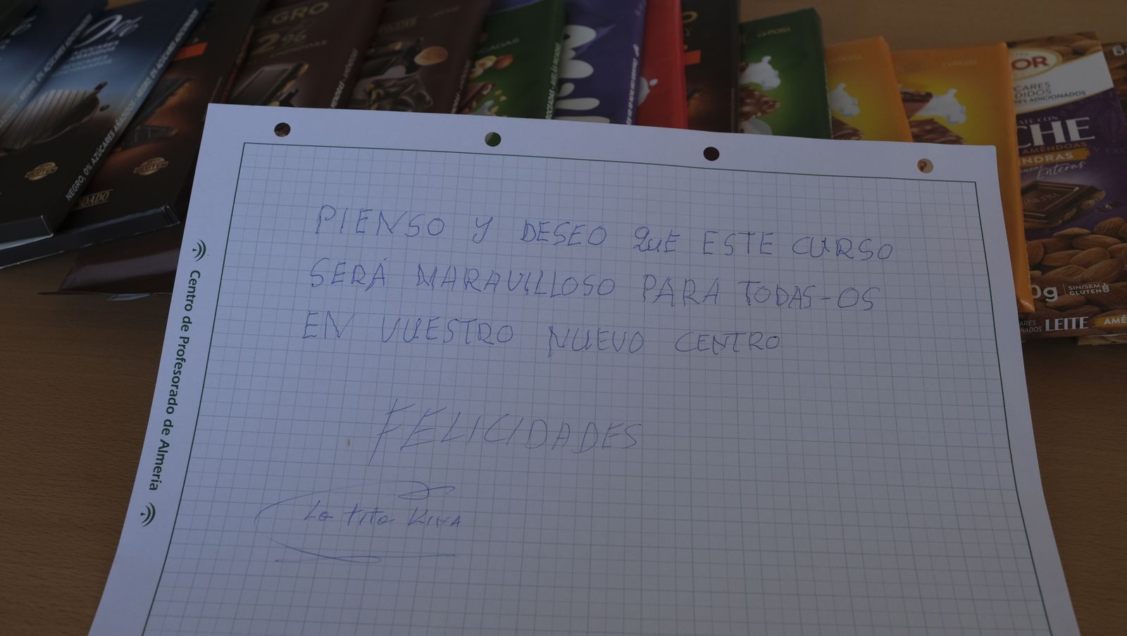 Kina Jiménez visita el Conservatorio Profesional de Danza que lleva su nombre