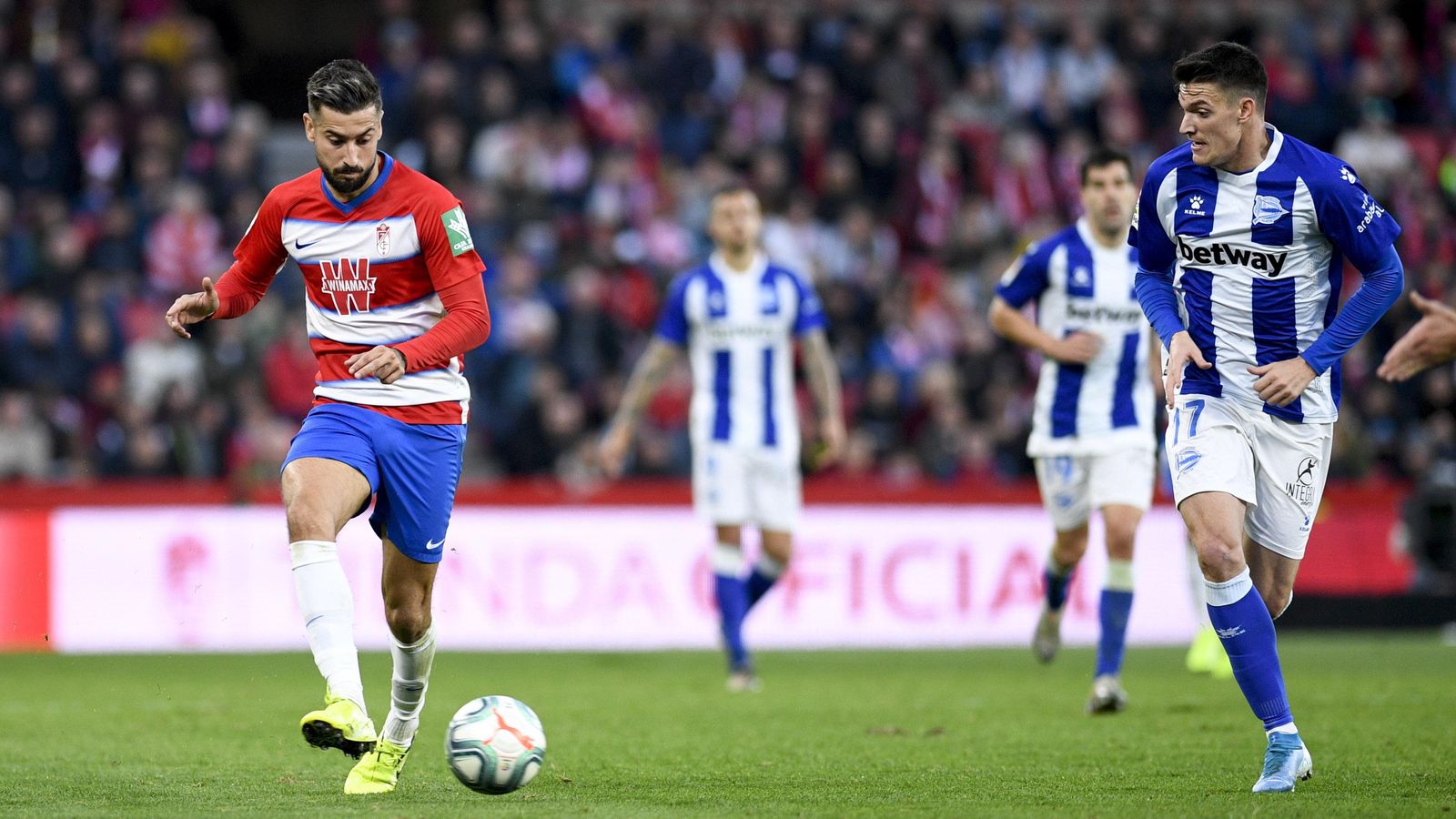 La última visita de Adrián Marín a Los Cármenes se saldó con victoria rojiblanca.