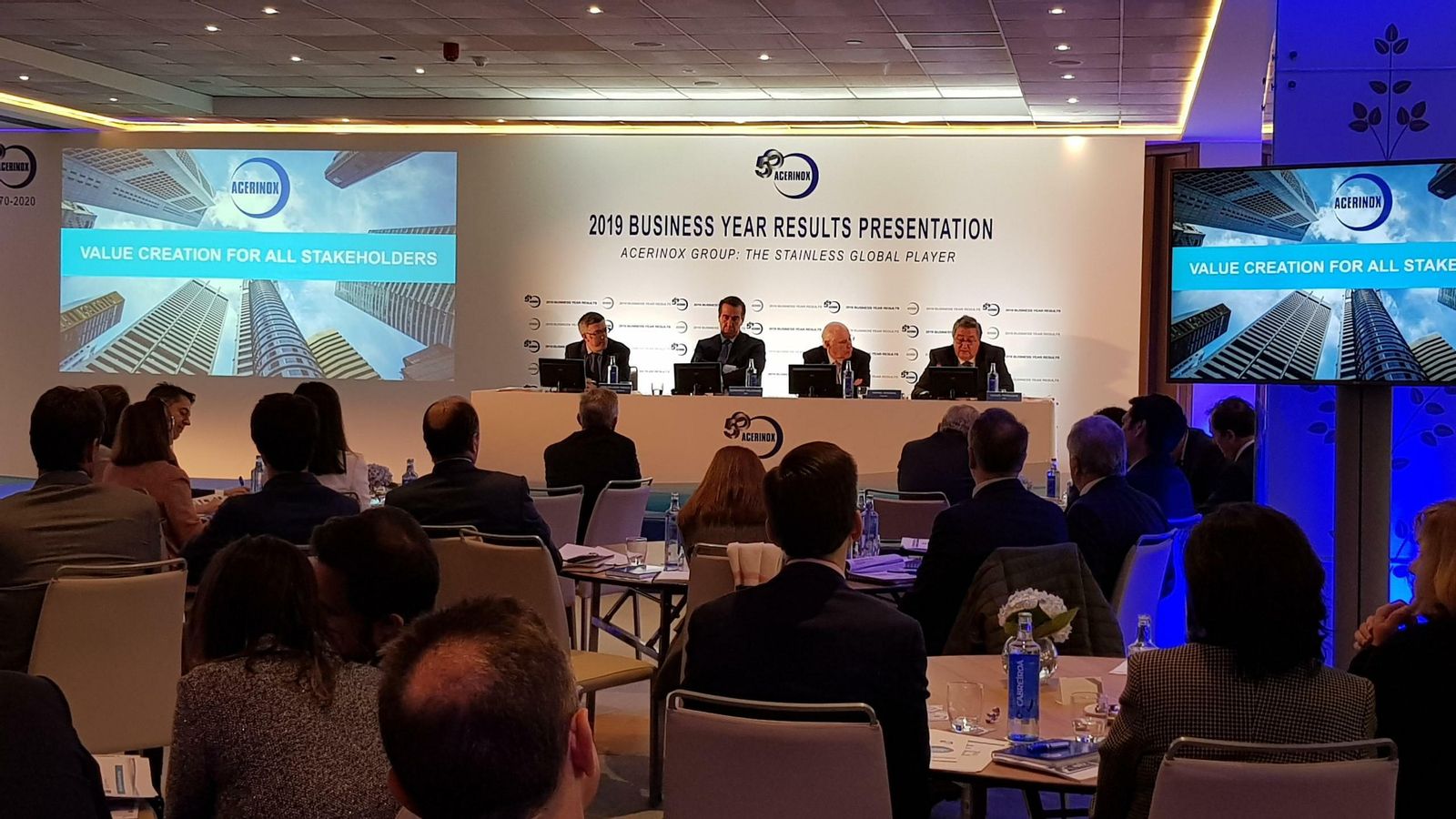 Presentación de resultados de 2018 de Acerinox