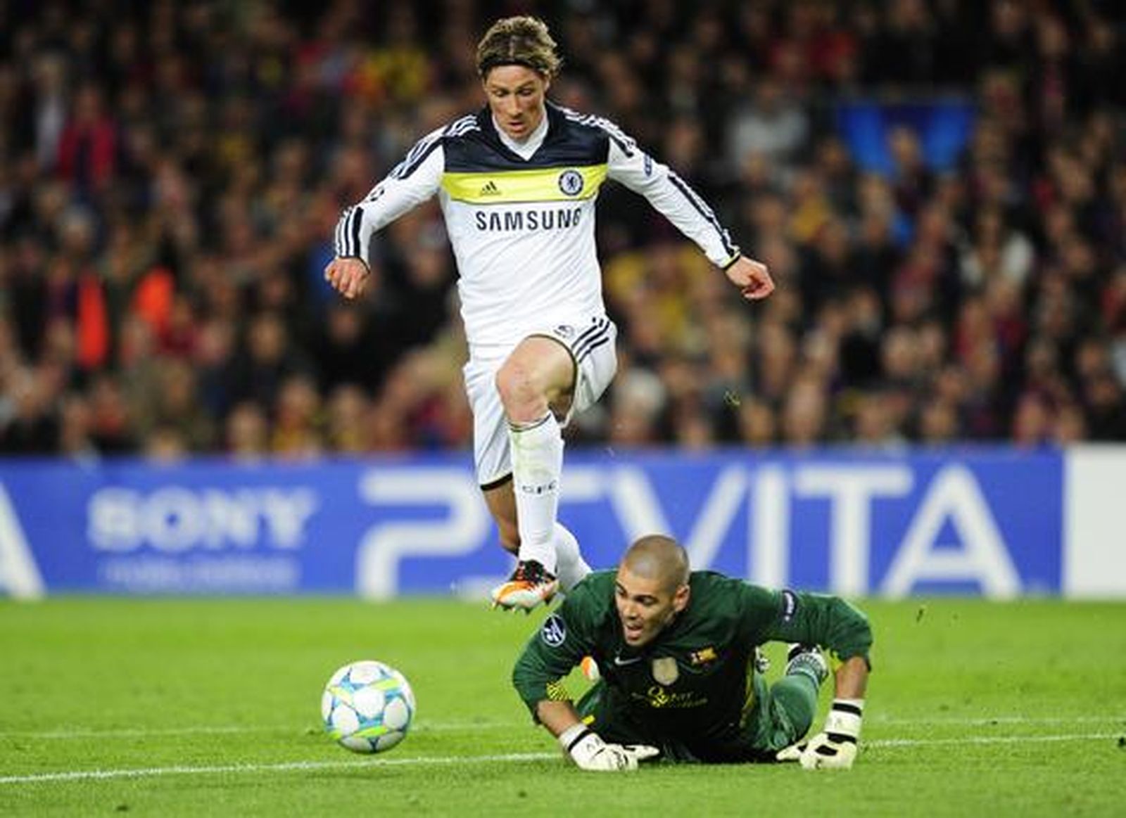 El Barcelona cae eliminado de la 'Champions' en semifinales ante el Chelsea (2-2). / AFP