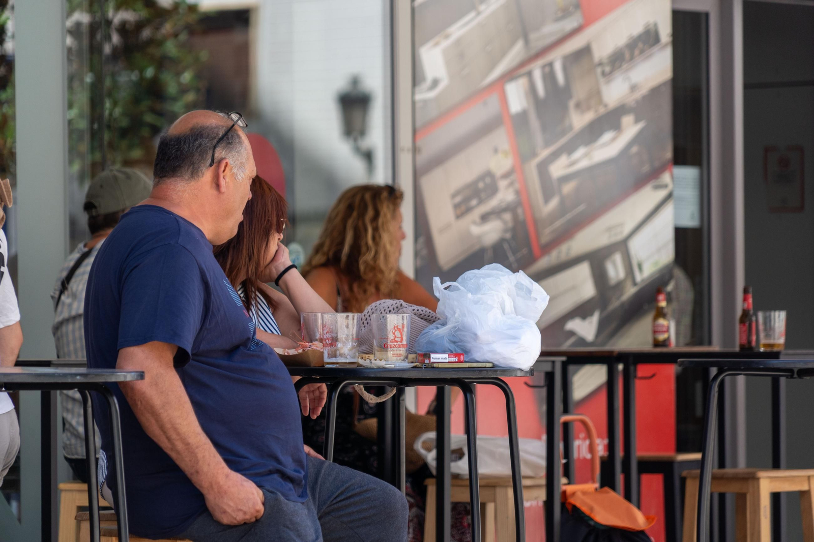 La Plaza del Mercado de Huelva, animado rincón de la vida cotidiana,