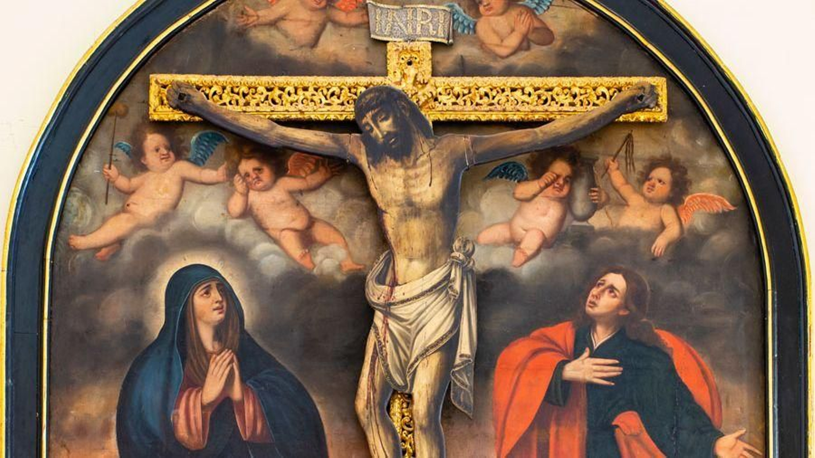 Imagen del Cristo de la Tabla de la Parroquia de Santiago de Montilla.