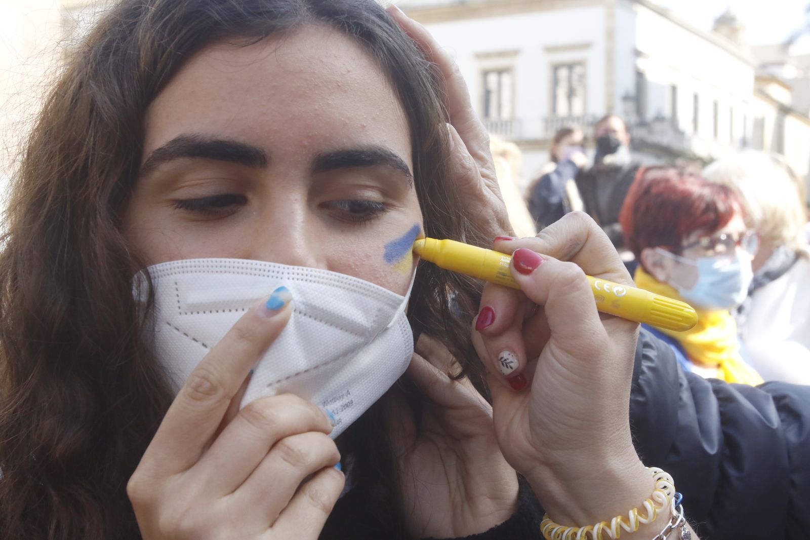 La concentración contra la guerra en Ucrania en Córdoba, en imágenes