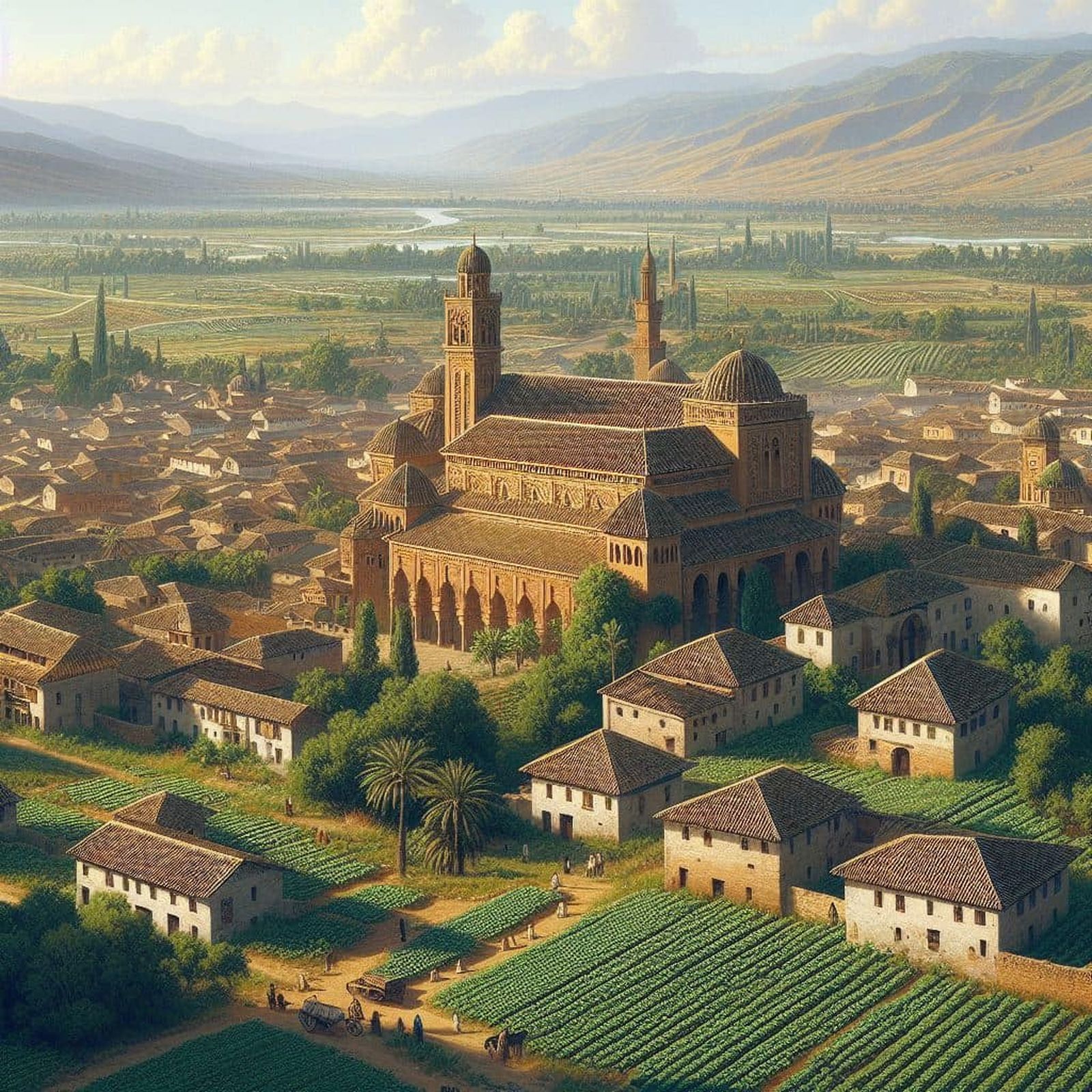 El río Darro navegable, el entierro de Isabel la Católica, Medina Elvira, una piscina en la Alhambra... Así es la Granada histórica para la Inteligencia Artificial