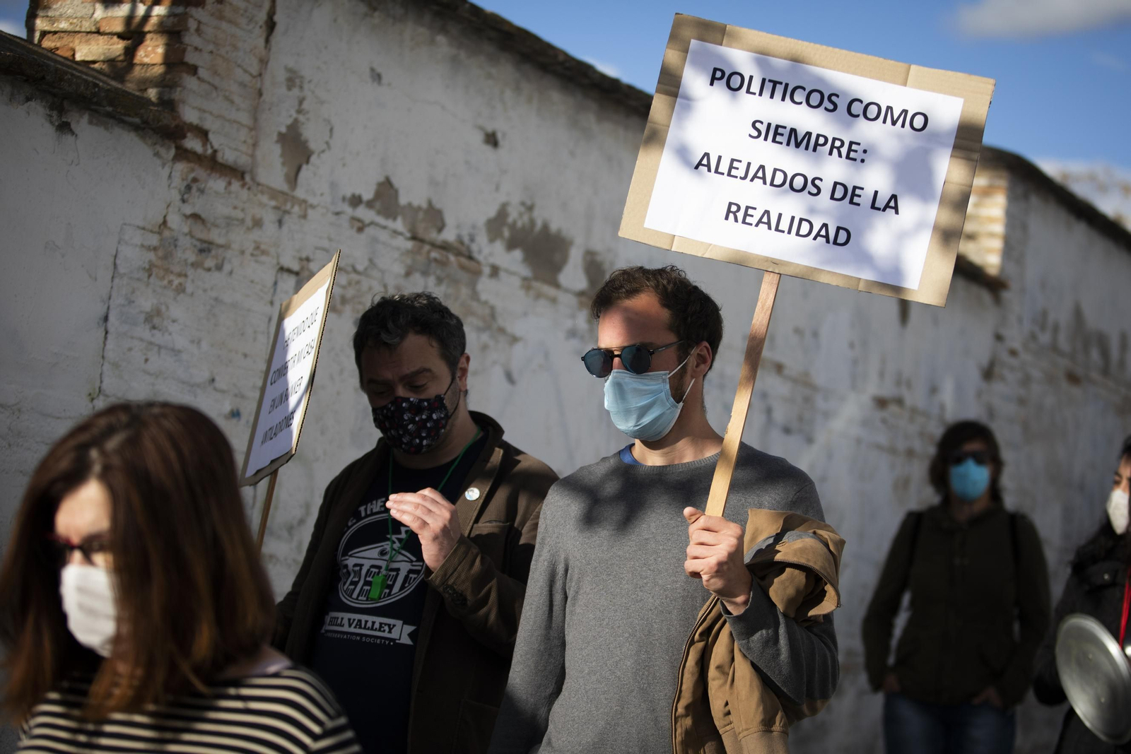 Manifestación de los vecinos del Albaicín por la inseguridad en el barrio