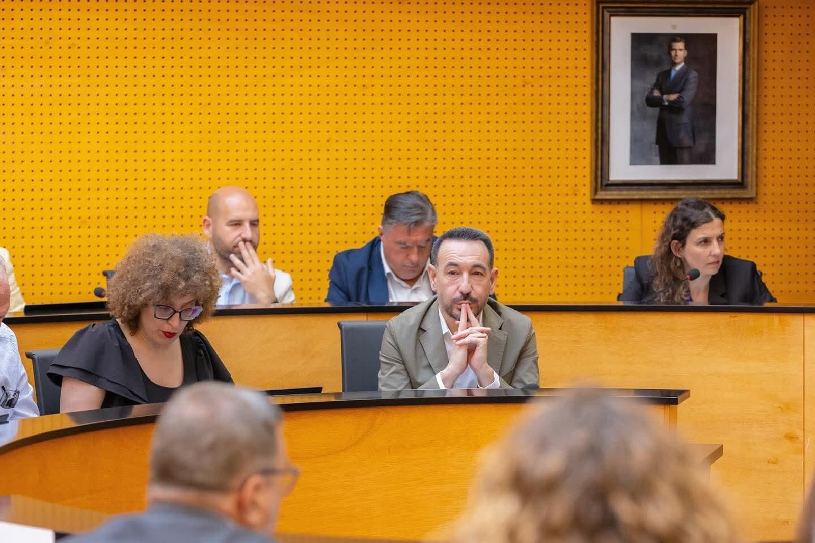 Fernando López Gil, en un reciente pleno del Ayuntamiento de San Fernando