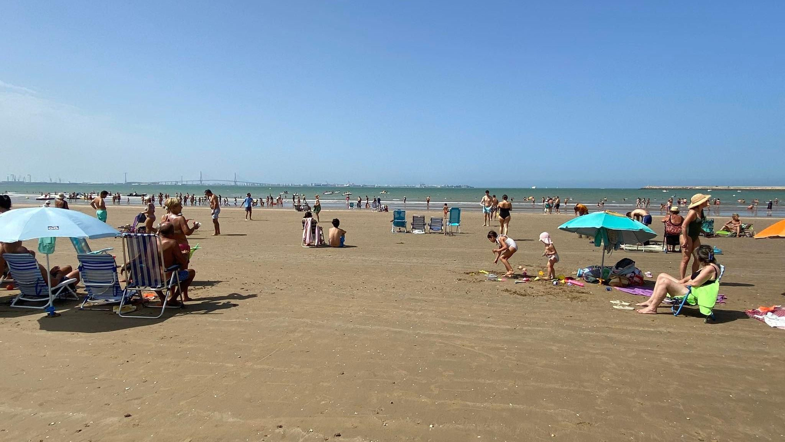 Una imagen de la playa de Valdelagrana.