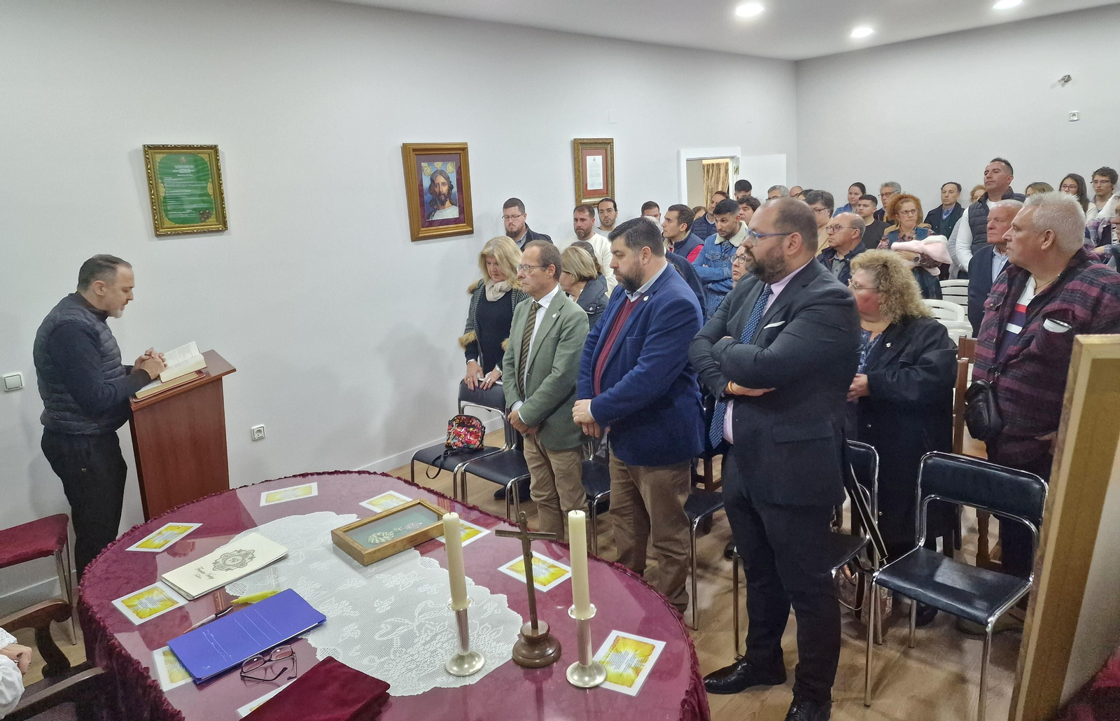 Una imagen de la inauguración de la Casa de Hermandad de la agrupación parroquial Beso de Judas.