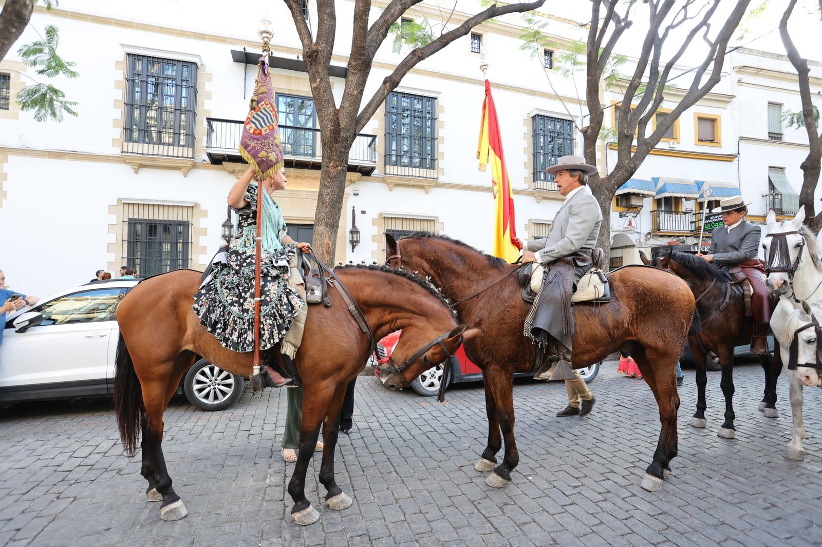 Llegada de la Hermandad del Rocío de Jerez a Santo Domingo