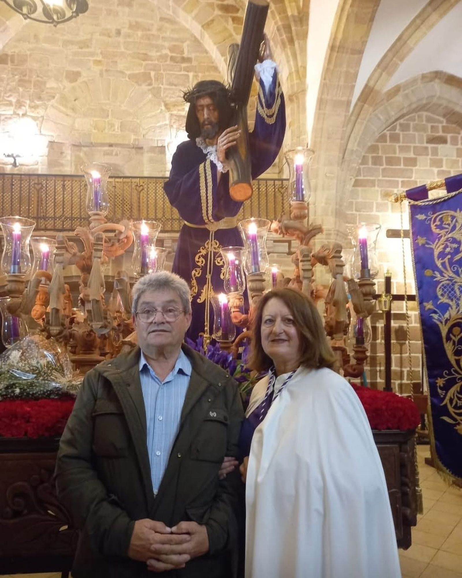 Petra Jordán, hermana mayor de la cofradía.