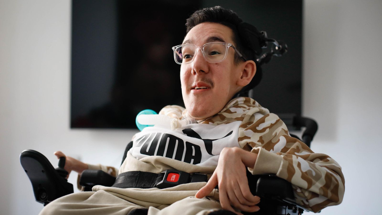 Brian Albacete durante la entrevista