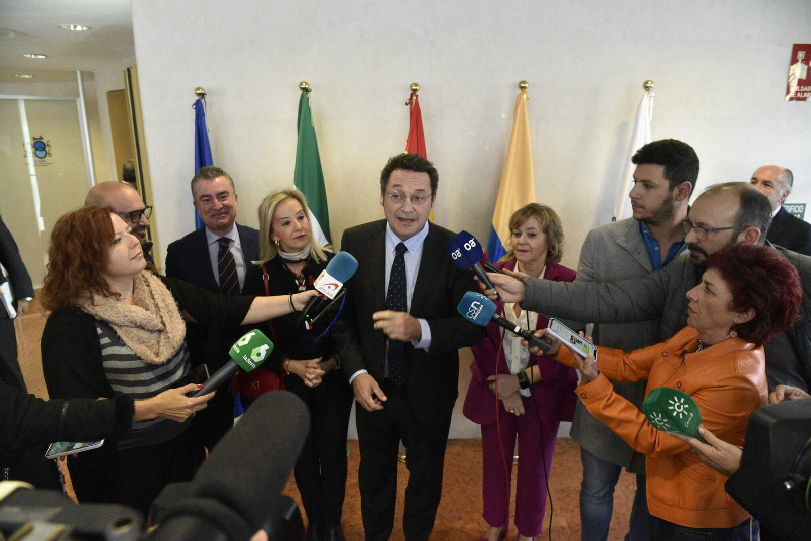 El Fiscal General del Estado, Álvaro García Ortiz,  desde el Auditorio Millán Picazo de Algeciras.