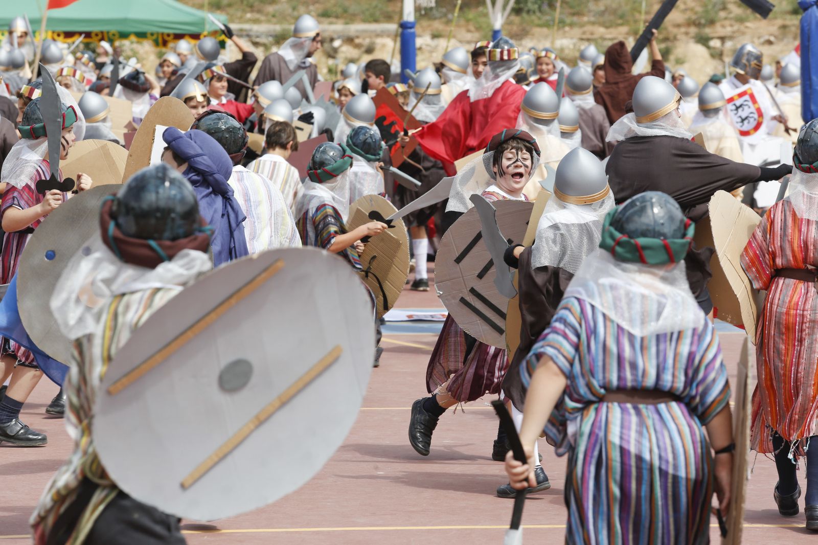 La Batalla de las Navas de Tolosa escenificada por los alumnos de El Romeral