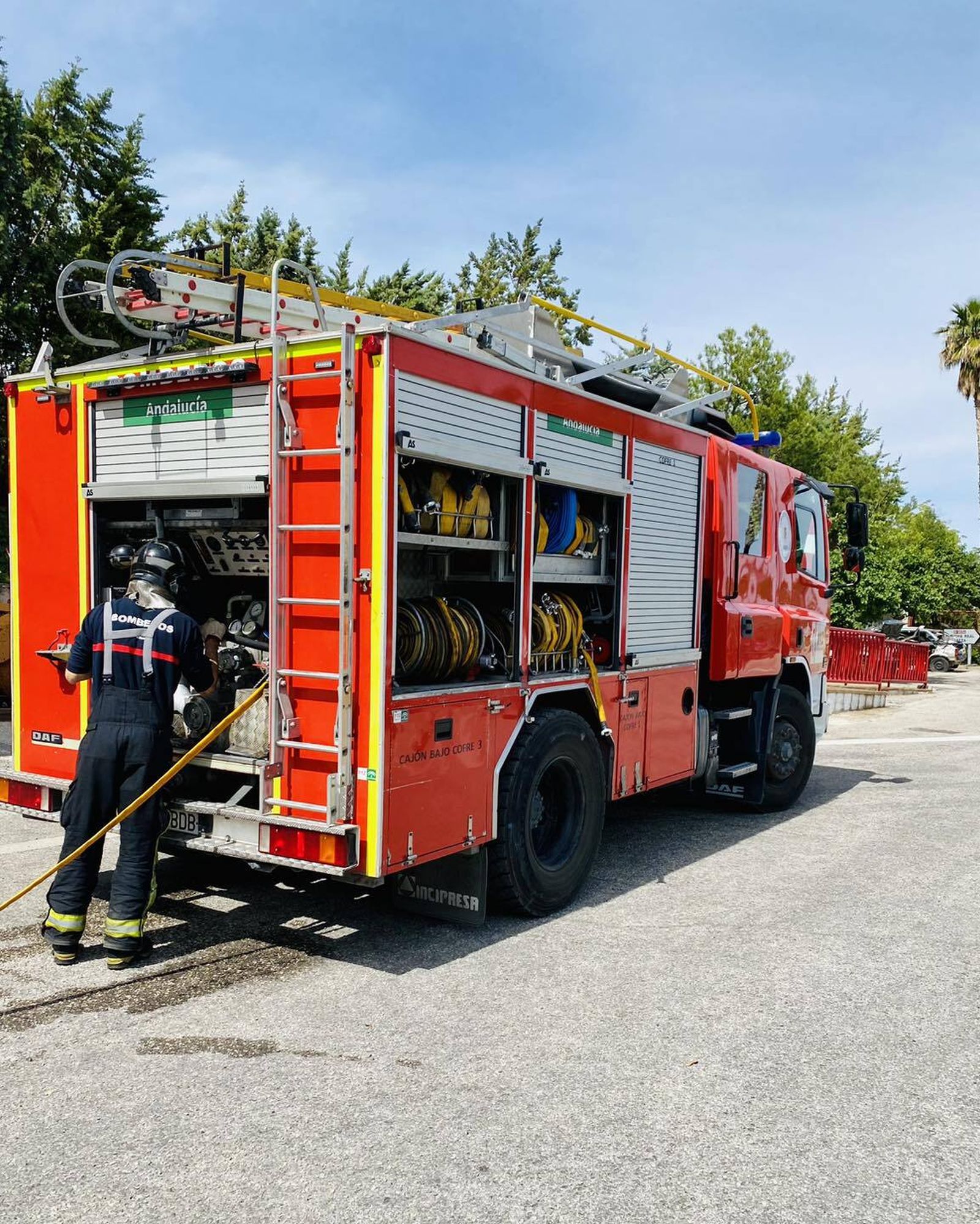 Bomberos del Ayuntamiento de Jaén.