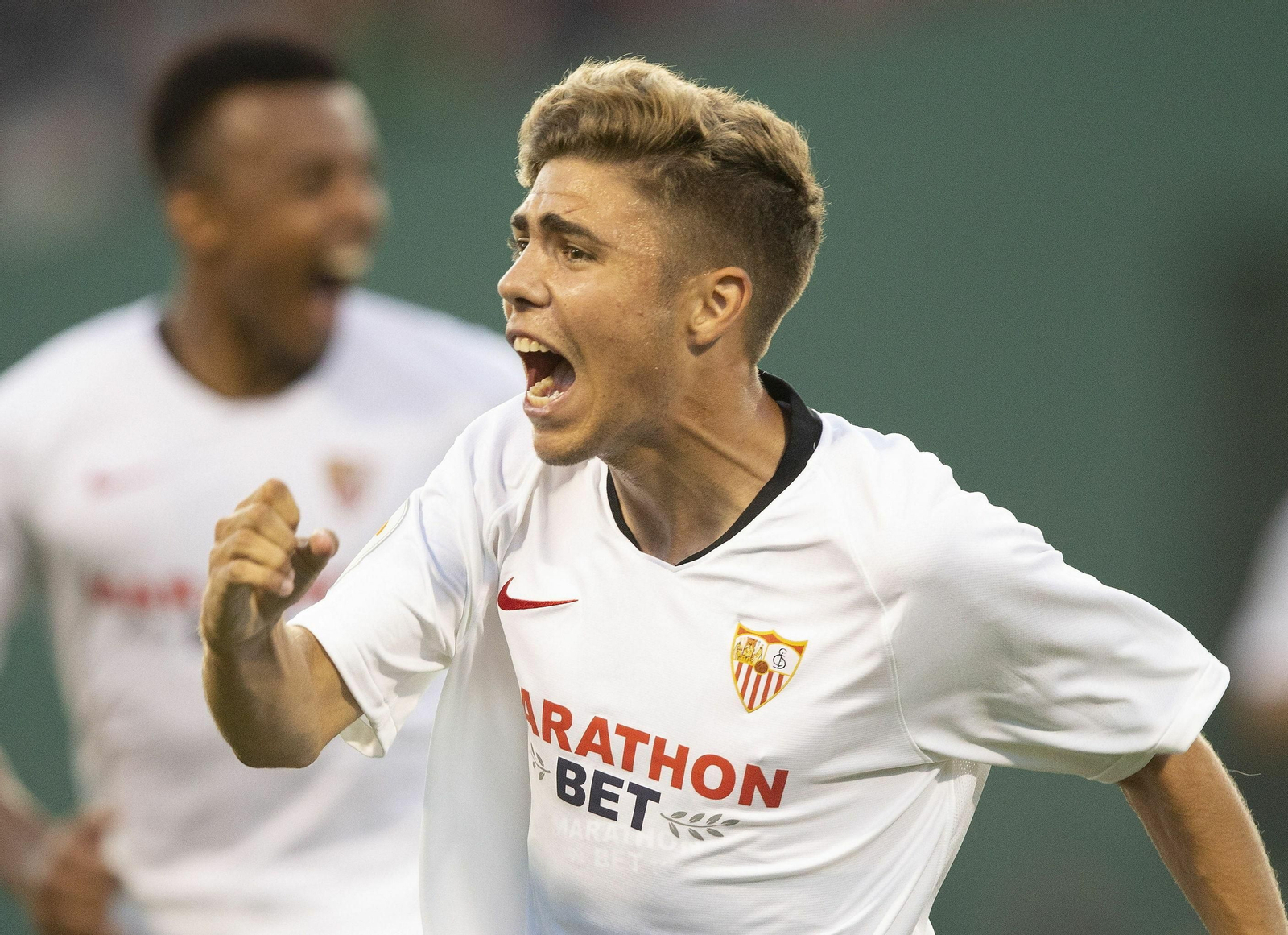 Alejandro Pozo celebra su decisivo gol ante el Liverpool en Boston. Alejandro Pozo celebra su decisivo gol ante el Liverpool en Boston.