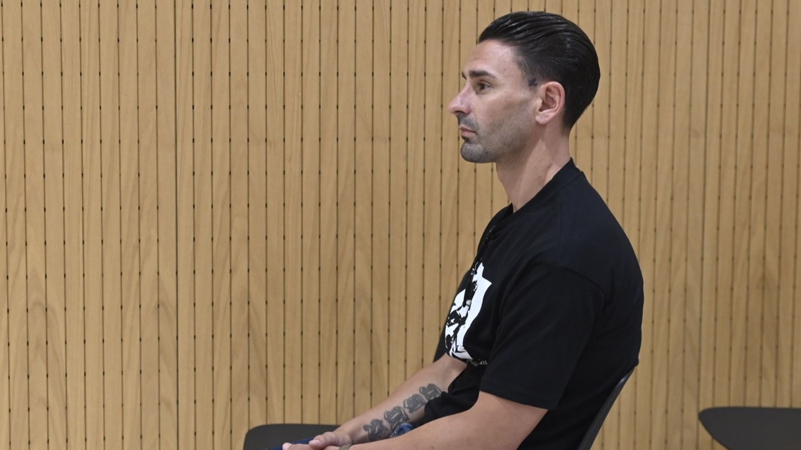 Kike Márquez, durante su juicio contra el Córdoba CF por despido improcedente.